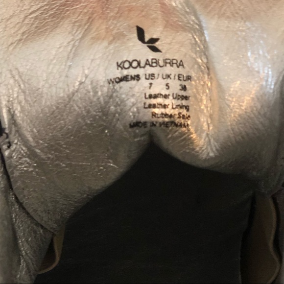 Koolaburra Booties Lace up Kenny Leather Size 7 - Picture 6 of 6